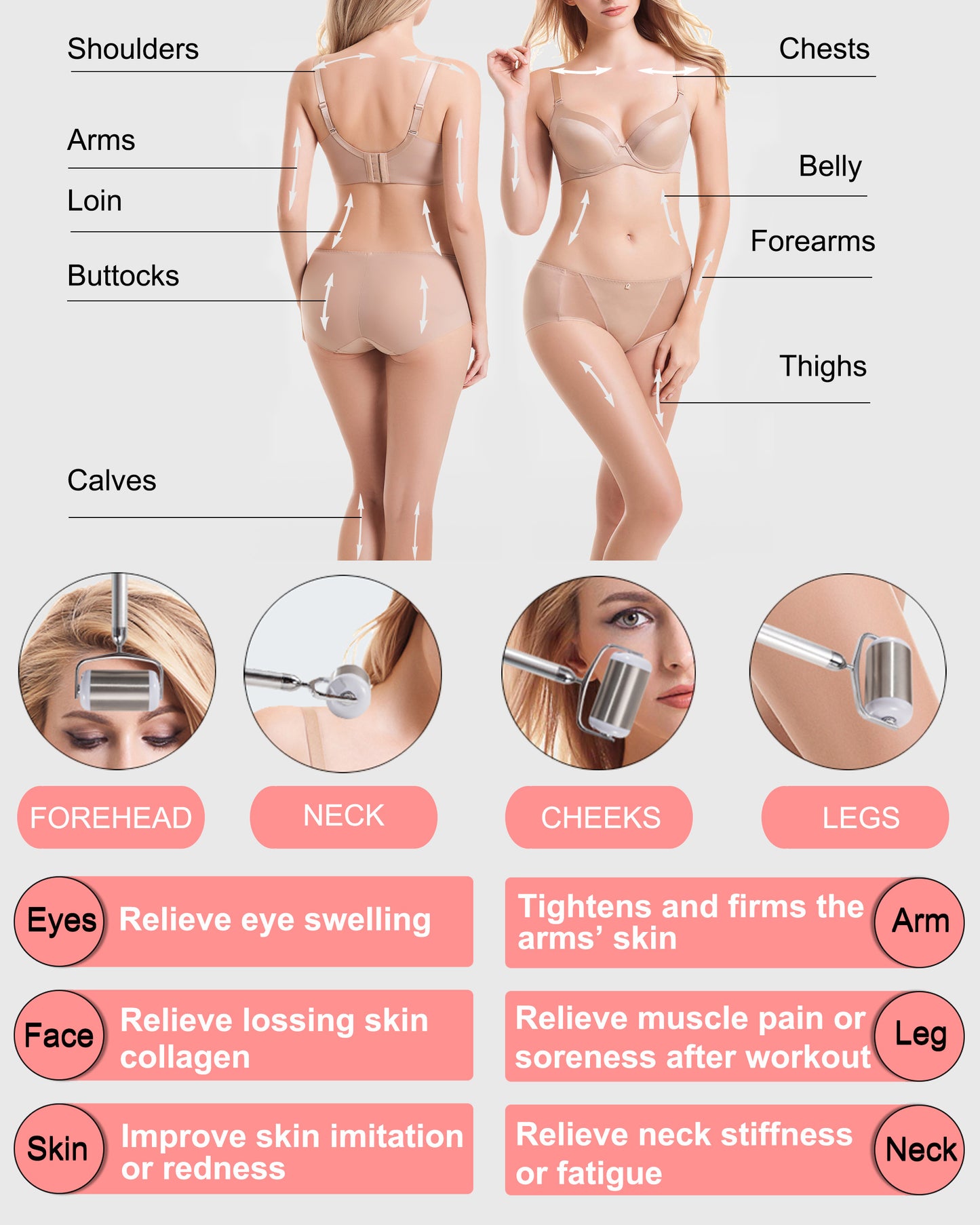 Electric Ice Roller, Amirce Ice Roller for Face Eyes, Electric Massage Ice Roller for Puffiness Relief, Ice Face Eye Massage Roller, Facial Ice Roller