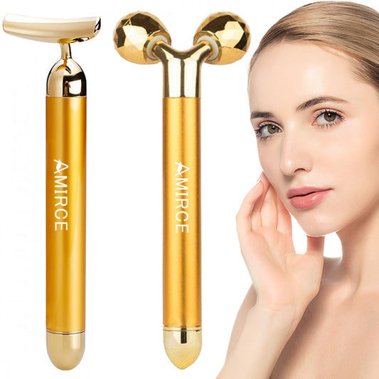 24k Golden Electric 3D Roller